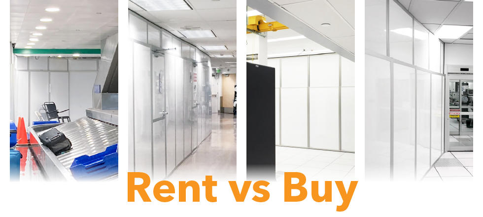 Should You Rent or Buy Temporary Wall Systems?