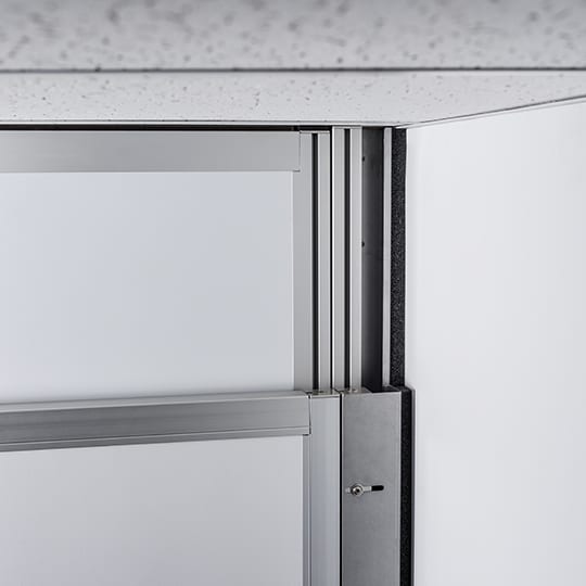 Components and Accessories for Modular Walls and Barrier Management